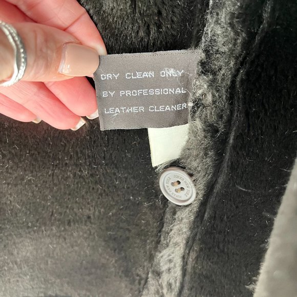 Jones New York Suede Jacket with Furry Lining Women's Medium - Picture 5 of 7